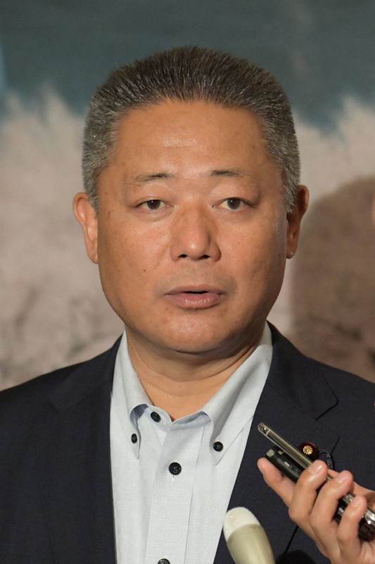 日本維新の会の馬場伸幸幹事長=国会内で、川田雅浩撮影