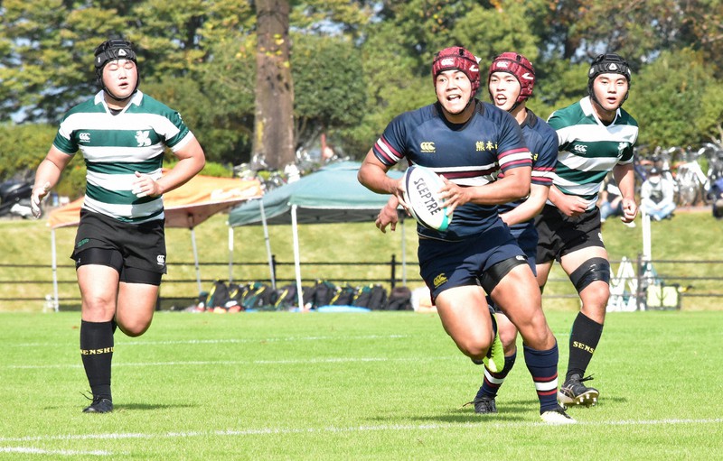 2020高校ラグビー・熊本決勝】熊本西43－0専大玉名 [写真特集5/7