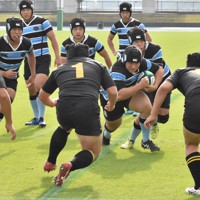 茗渓学園タイプ・ラグビージャージ 2020高校ラグビー・茨城決勝】茗渓学園88―0日立一 [写真特集1/5