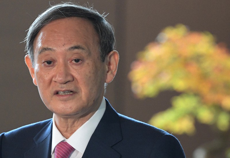 菅義偉首相=首相官邸で、竹内幹撮影