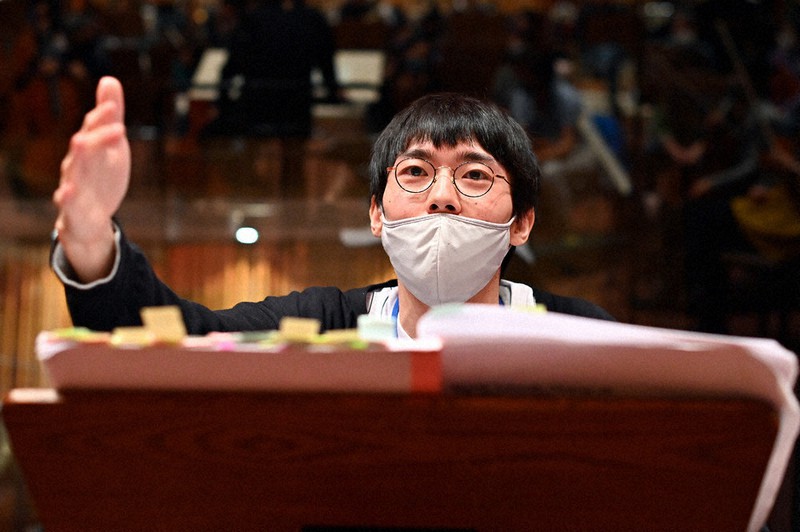 第89回日本音楽コンクール作曲部門1位の波立裕矢さん=東京都渋谷区で2020年11月11日、北山夏帆撮影