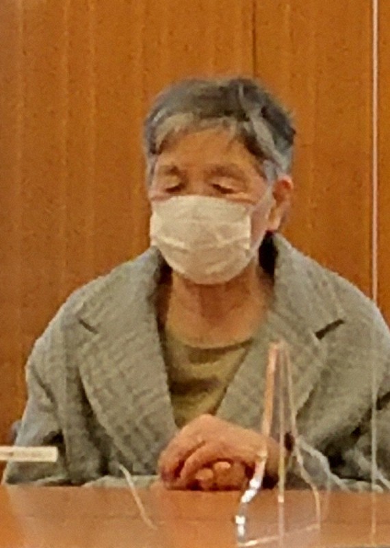 第2回口頭弁論後、記者会見する武藤千重子さん=静岡県浜松市中区中央1の県西部法律会館で2020年11月16日午後2時31分、福沢光一撮影