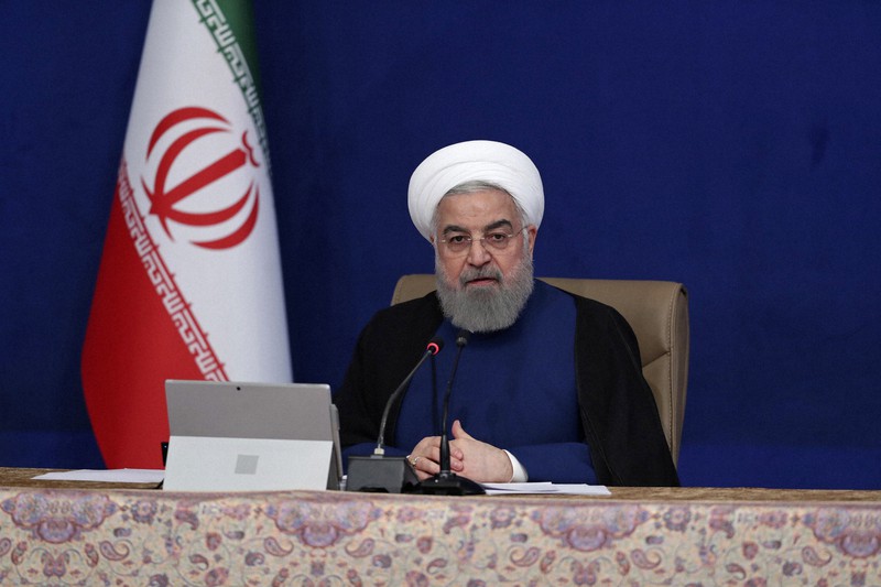 イランのロウハニ大統領=イラン大統領府提供・AP