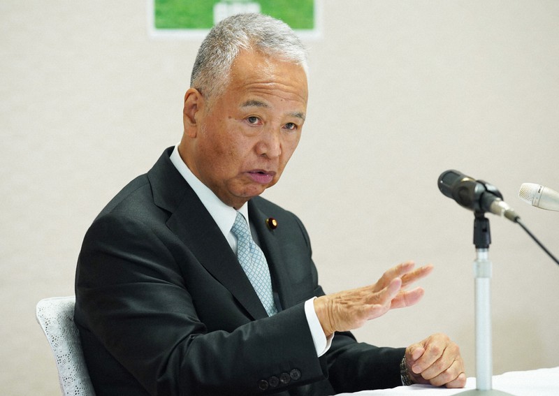 自民党税制調査会のトップとして税制改正作業を主導する甘利明税調会長=自民党本部で10月14日、玉城達郎撮影