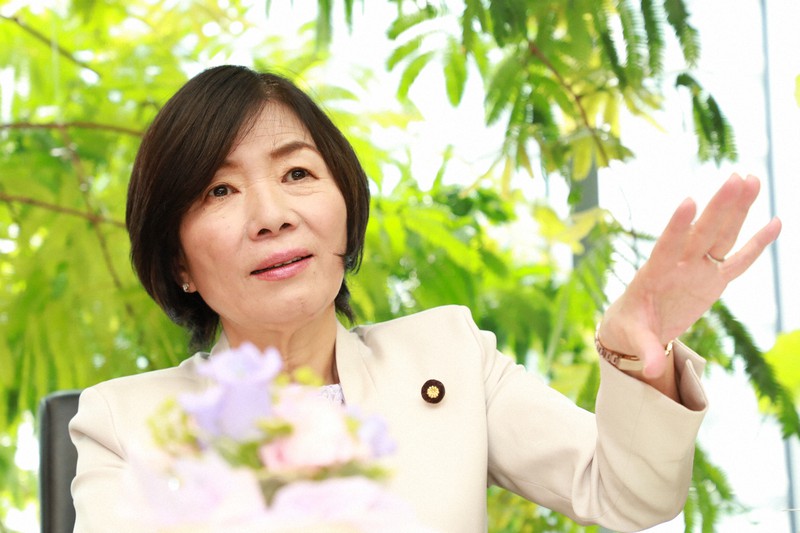 森裕子氏=岡本同世撮影
