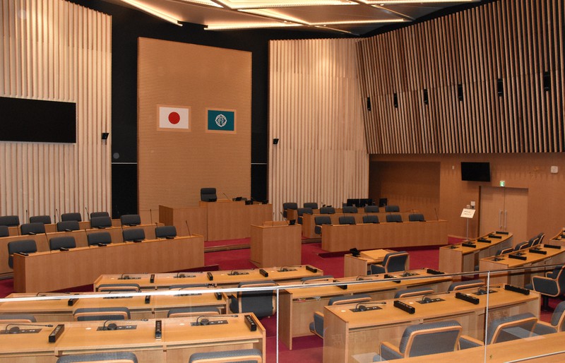 鳥取市議会=阿部絢美撮影