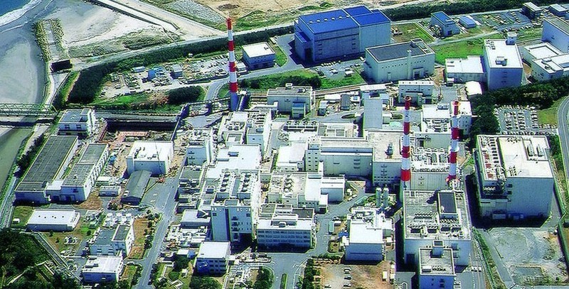 廃止作業が進む茨城県東海村の東海再処理施設=日本原子力研究開発機構提供