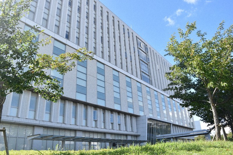 座間事件の審理が続く東京地裁立川支部=東京都立川市緑町で10月12日、林田奈々撮影