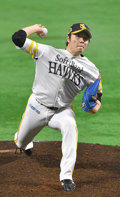 【ソフトバンク-巨人】好投したソフトバンク2番手の松本=ペイペイドームで2020年11月25日、金澤稔撮影