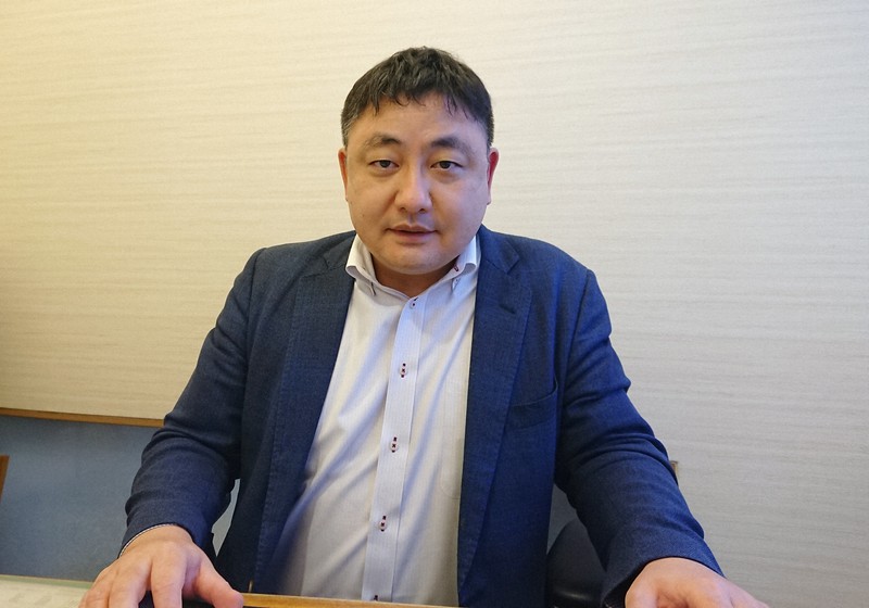 研究代表者で福大病院精神神経科の衛藤暢明医師=福岡市博多区で、2020年11月25日午後1時48分、青木絵美撮影