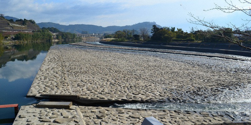 筑後川の山田堰