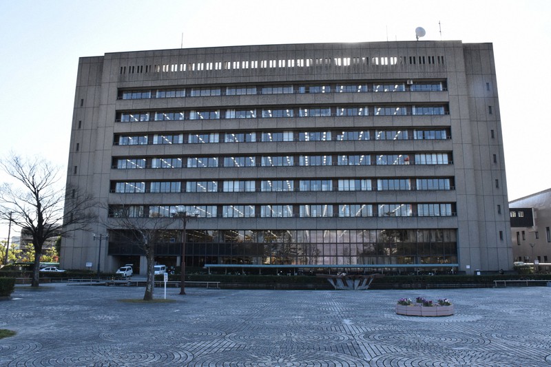 津市役所本庁舎=田中功一撮影