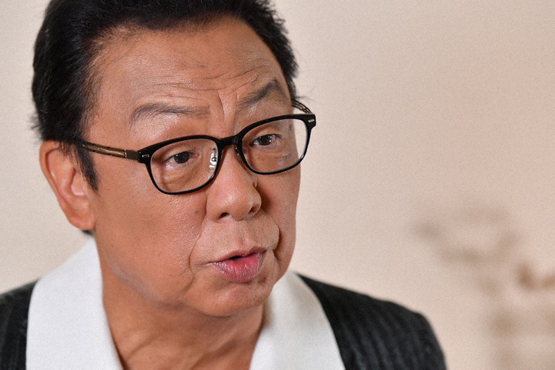 俳優の梅沢富美男さん=東京都世田谷区で2020年9月15日、内藤絵美撮影