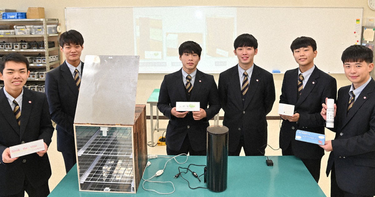 新型コロナ 感染対策の装置試作 喜多方桐桜高生 ものづくり で貢献したい 福島 毎日新聞