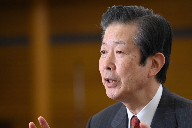 山口那津男氏=大西岳彦撮影