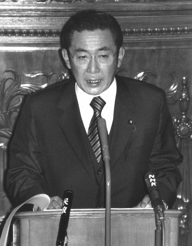 かつて「日本版ビッグバン」と呼ばれる改革に着手した橋本龍太郎首相(当時)=1996年11月29日、米田堅持撮影