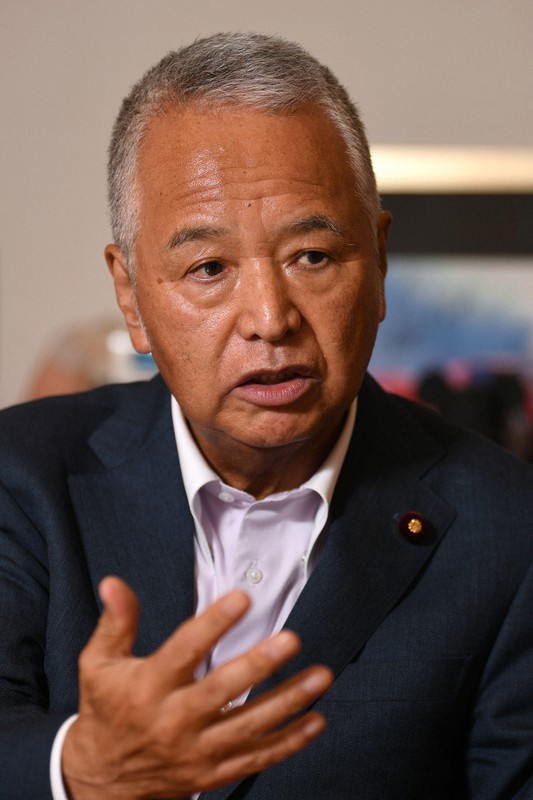 甘利明衆院議員=北山夏帆撮影