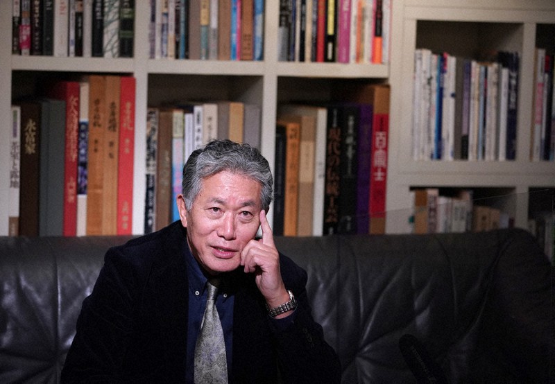 内田樹さん=佐々木順一撮影