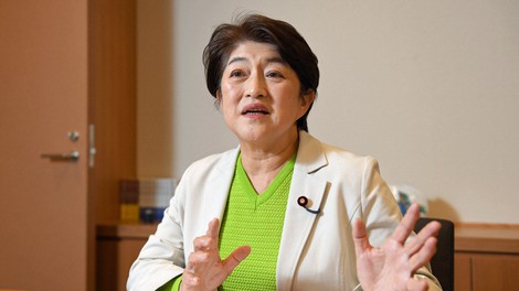 大河原雅子氏＝宮本明登撮影