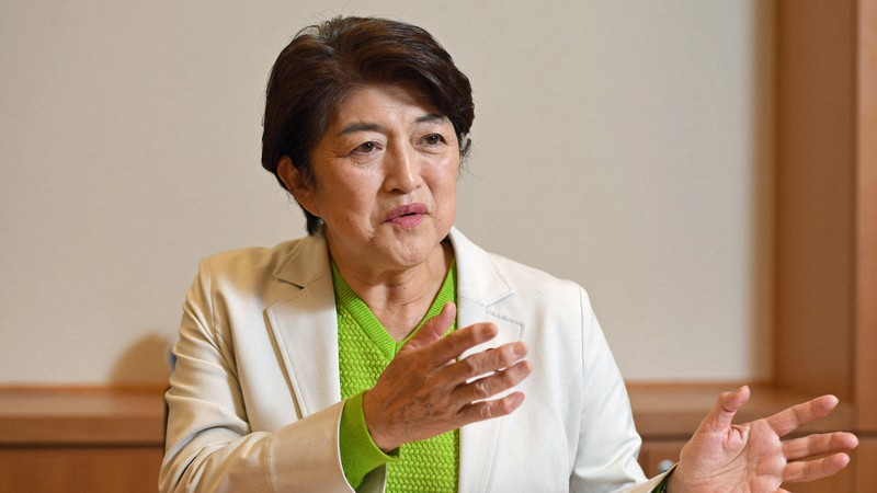 大河原雅子氏=宮本明登撮影