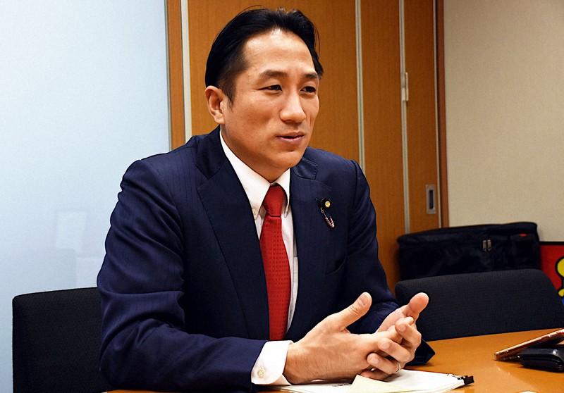 川田龍平氏=伊藤奈々恵撮影