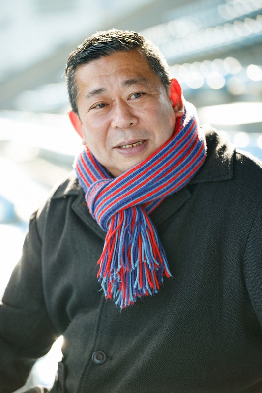 高校ラグビーの展望を語るラグビーマガジンの田村一博編集長=東京都港区の秩父宮ラグビー場で2020年12月13日、吉田航太撮影