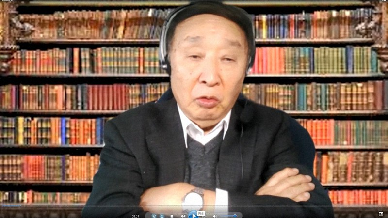 オンラインでインタビューに答える金子勝氏