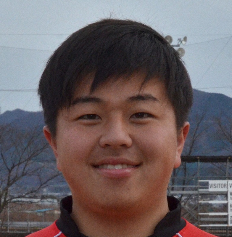 内田章太選手=山梨県山梨市で2020年12月13日、梅田啓祐撮影