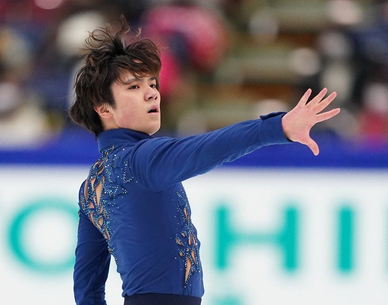 男子フリーで演技する宇野昌磨=長野市ビッグハットで2020年12月26日(代表撮影)