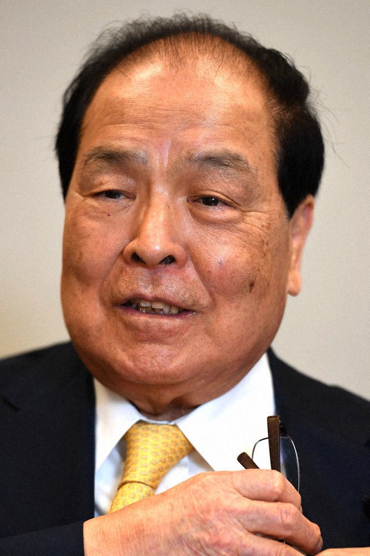 元総務相の片山虎之助氏=藤井太郎撮影