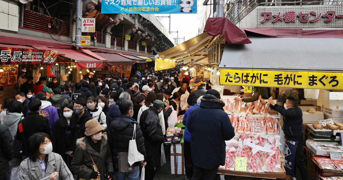 年の瀬アメ横 掛け声控えめ 路上に消毒液 3日間で45万人 ありがたい 毎日新聞 年の瀬アメ横 掛け声控えめ 路上に消毒液 3日間で45万人 ありがたい 毎日新聞