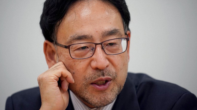 インタビューに答える藻谷浩介さん=藤井太郎撮影