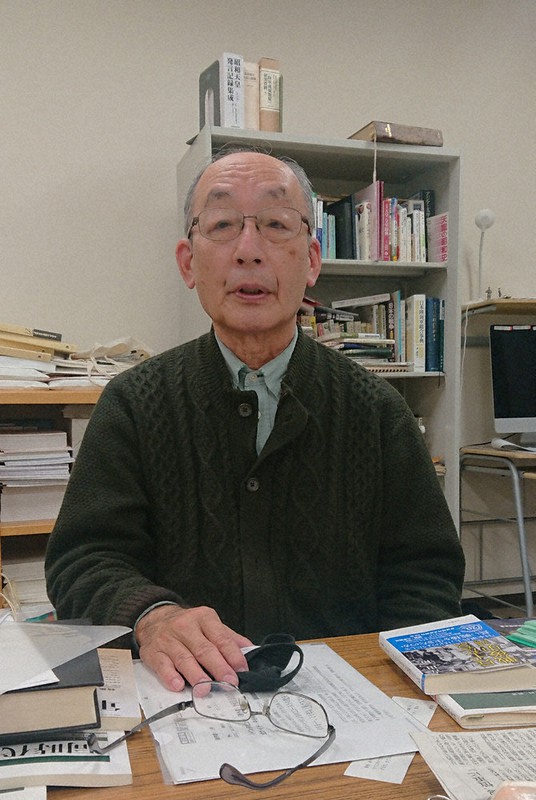 吉田裕・一橋大名誉教授(近現代史)=東京都国立市で2020年12月14日、熊谷豪撮影