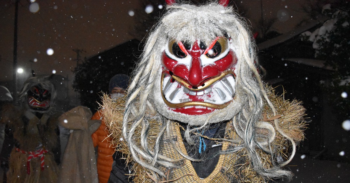 ナマハゲ 秋田のナマハゲ一変 家に上がらず、静かに「親の言うごと聞いてるが