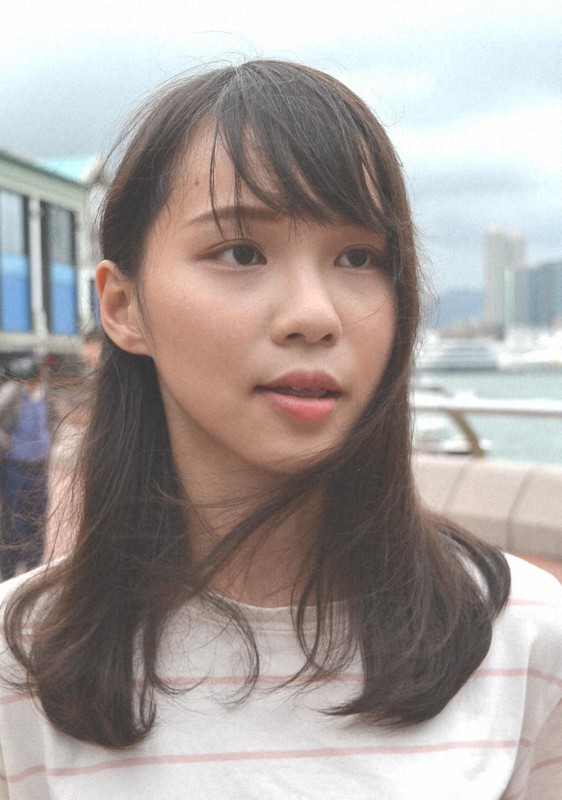 香港の民主活動家、周庭氏=香港で2019年8月31日午後5時46分、福岡静哉撮影