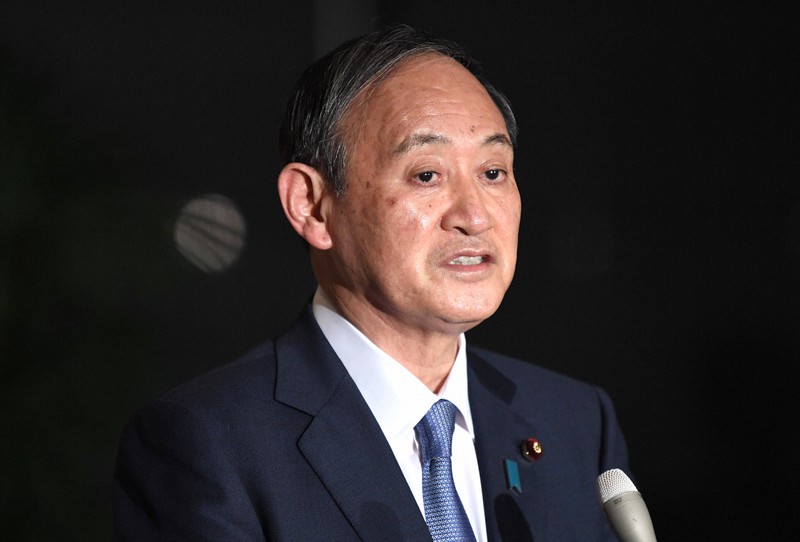 菅義偉首相=首相官邸で2020年12月31日、竹内紀臣撮影