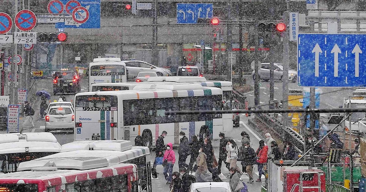 ぶるっ 降りしきる雪 九州北部 最大でセンチの積雪見込み 毎日新聞