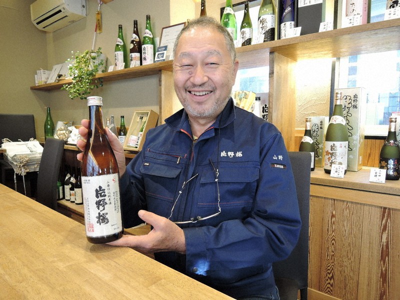 山野酒造の山野久幸社長=稲垣淳撮影