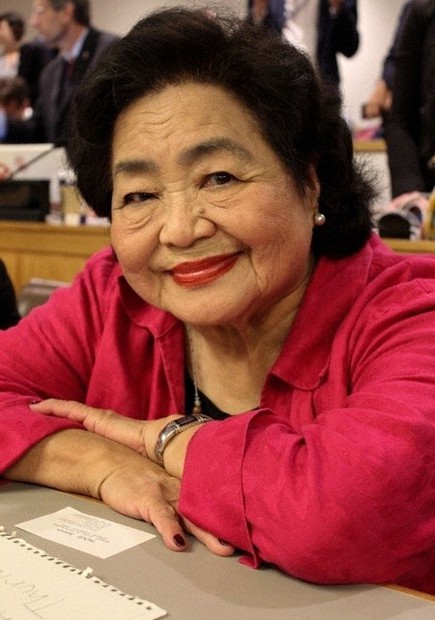 サーロー節子さん=国際NGO「核兵器廃絶国際キャンペーン」(ICAN)提供