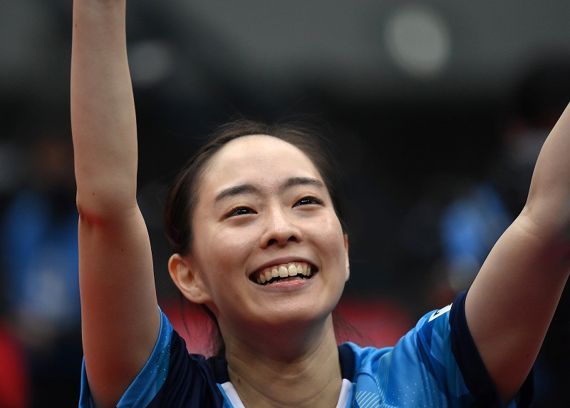 石川佳純が伊藤美誠を破り5年ぶり5回目の優勝 全日本卓球女子 写真特集1 19 毎日新聞