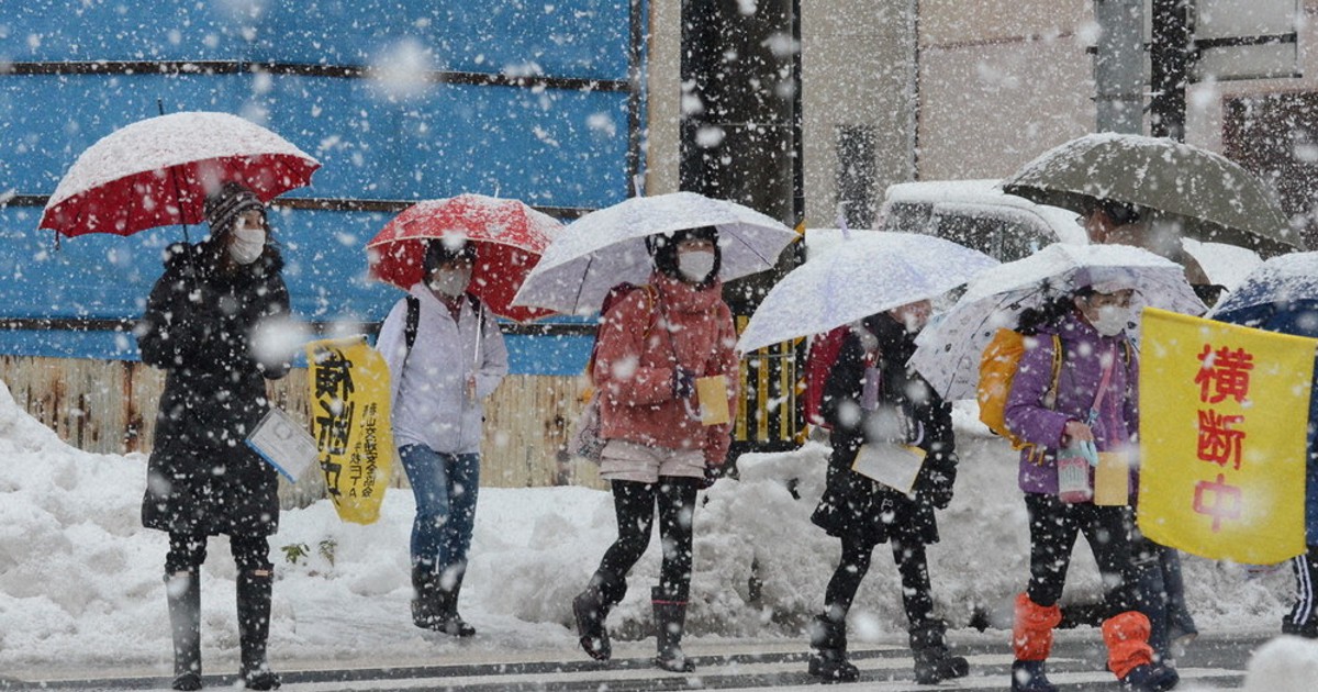 県内大雪 休校の小中学校再開 19日にかけ降雪予想 福井 毎日新聞