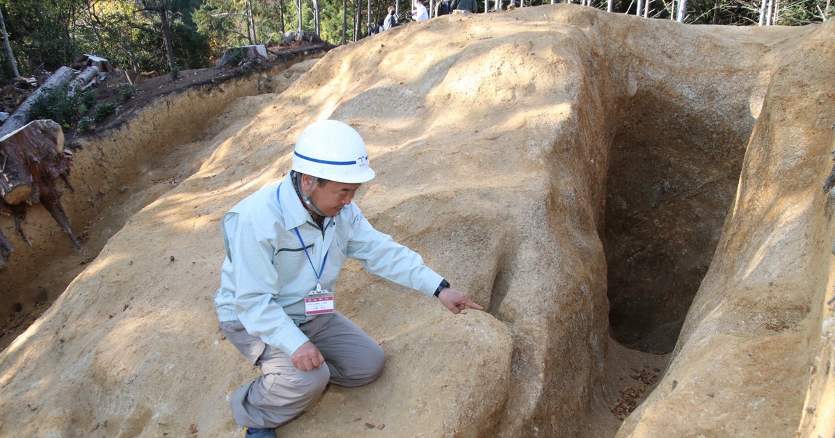 佐田タカヤマ遺跡に「のろし台」跡 7世紀後半、白村江の戦い後に