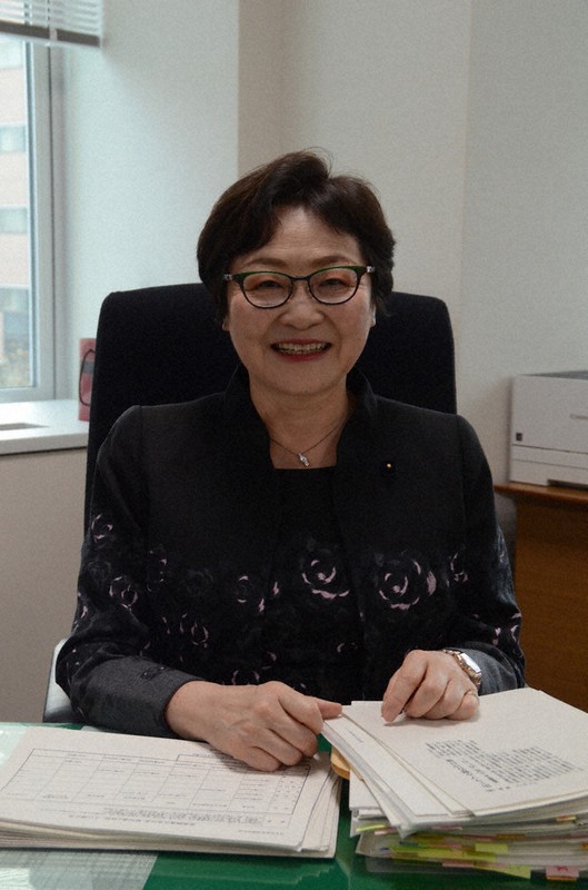 真下紀子氏=札幌市中央区の道庁で2020年12月16日、山下智恵撮影