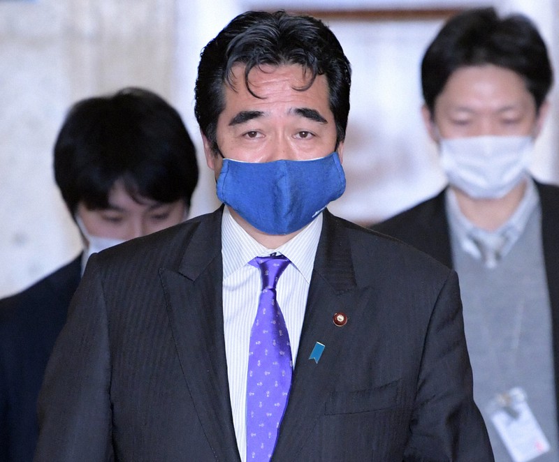 坂井学官房副長官=国会内で2021年1月13日、竹内幹撮影