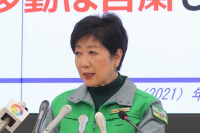 東京都の小池百合子知事＝都庁で長谷川直亮撮影