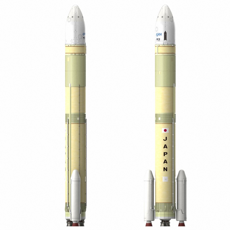 新型ロケット「H3」の機体公開 開発中の三菱重工業「やっと形に
