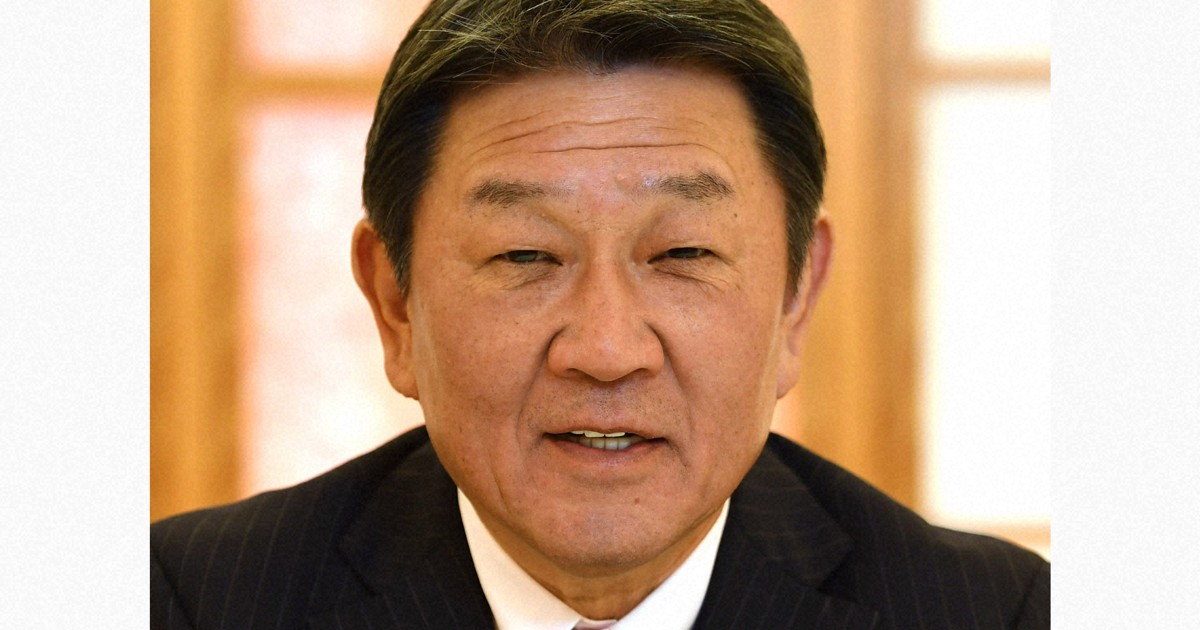 茂木外相、中国抗議に「反論した」　高市首相と台湾代表との会談巡り