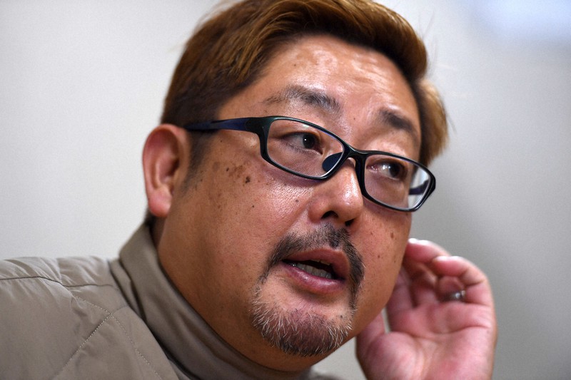2021年の映画界について語る東映プロデューサーの紀伊宗之さん=東京都中央区で2020年12月25日、藤井太郎撮影