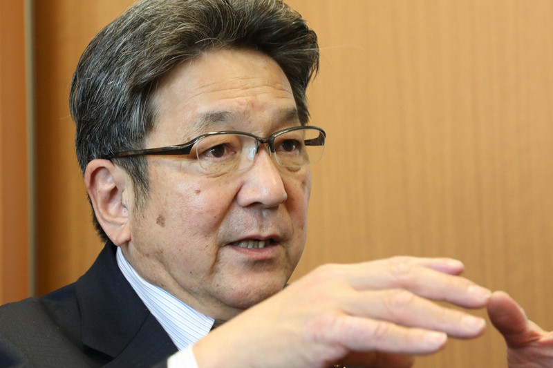 杉尾秀哉氏=岡本同世撮影