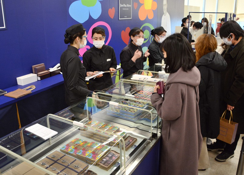 岩田屋本店の特設会場=福岡市中央区で2021年1月27日午前10時4分、久野洋撮影